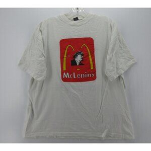 VTG Vladimir Lenin Shirt XL USSR McLenins Parody The Party Is Over *